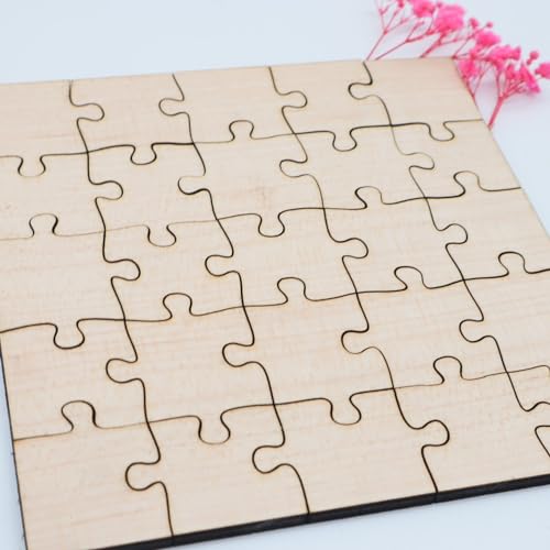 Blanko Puzzle aus Holz 25 Teile, personalisierbar, Geschenk Idee, kreativ gestalten, pädagogisch wertvoll, robust und langlebig, Geburtstagsgeschenk Blanko Puzzle aus Holz 25 Teile, personalisierbar, Geschenk Idee, kreativ gestalten, pädagogisch wertvoll, robust und langlebig, Geburtstagsgeschenk von Pila Stone