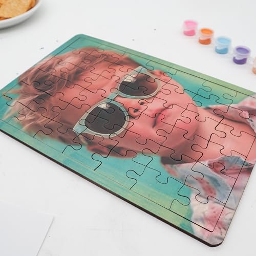 Foto Puzzle aus Holz 42 Teile, personalisiert, Geschenk Idee, kreativ gestalten, pädagogisch wertvoll, robust und langlebig, Geburtstagsgeschenk Foto Puzzle aus Holz 42 Teile, personalisiert, Geschenk Idee, kreativ gestalten, pädagogisch wertvoll, robust und langlebig, Geburtstagsgeschenk von Pila Stone