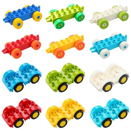 Pilikoll 12 Stück Fahrzeug Bausteine Set mit 6 Auto-Spielzeug, 6 Zuganhänger-Spielzeug Multifahrzeug Bausteine Set Klassische Fahrzeug bausteine-Set für Kinder Party Tasche Füller Pilikoll 12 Stück Fahrzeug Bausteine Set mit 6 Auto-Spielzeug, 6 Zuganhänger-Spielzeug Multifahrzeug Bausteine Set Klassische Fahrzeug bausteine-Set für Kinder Party Tasche Füller von Pilikoll