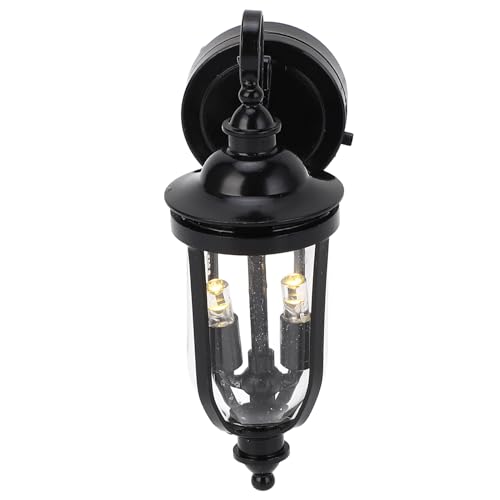 1:12 Miniaturwand Lampe Schwarze Gartenglas Schatten Wandleuchte Puppenhaus LED -Wandleuchte für DIY -Dekoration 1:12 Miniaturwand Lampe Schwarze Gartenglas Schatten Wandleuchte Puppenhaus LED -Wandleuchte für DIY -Dekoration von Pilipane