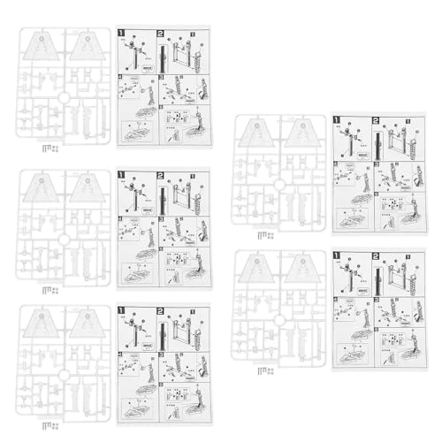 Actionfigur Stand Set Einfach zu montieren, um eine hohe Stabilität für SD BB RG HG 1/144 -Modelle zu montieren, die für Anime -Figur -Sammler und Wohnkultur Abs Plastik Set von (Transparent) von Pilipane