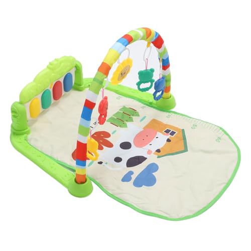 Baby Kick Piano Fitnessstudio Matte weiche Touch Faltbare musikalische Aktivität Spiele mit abnehmbarem Spielzeug für Neugeborene Säuglinge Kleinkinder 0 36 Monate ABS Material von Pilipane
