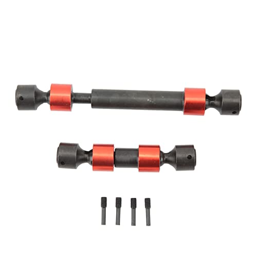 CVD-Antriebswelle aus RC-Mittel antriebswelle aus Universal Stahl für Traxxas REVO 3.3 Summit E REVO 2.0 T Maxy RC-Autos verstellbare rost sichere, verschleiß Feste (Rot) von Pilipane
