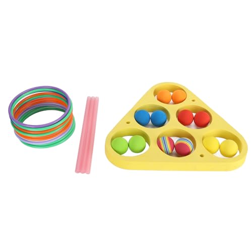 Floating Pool -Spiele werfen Spielzeug Mehrzweck Spaß Interaktive Eva schwimmend werfen Schaumkugeln mit Ringen für Jungen Mädchen und Erwachsene für Pool Strand Wassersport von Pilipane
