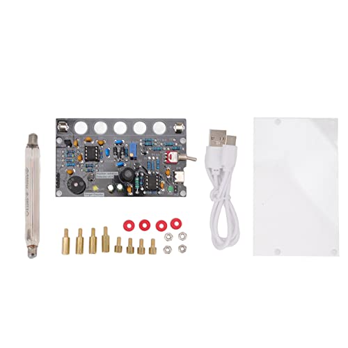 Geiger Counter Kit zusammengebautes DIY -Kernstrahlungs -Detektorrohr für Gasionenstudien und Hausstrahlungserkennung 380 V 550 V 123G 5.1x10x1.2 cm von Pilipane