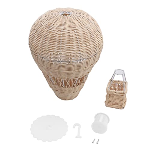 Gewebte Rattan Heißluftballon handgefertigte exquisite Details feiner Arbeitskunstation für Heimbüro Schlafzimmer Indonesia Rattan 31cm von Pilipane