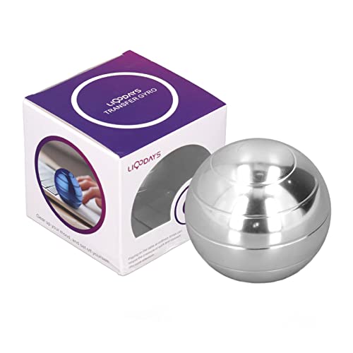 Gyroscope Ball rotierende Dekompression Spielzeug 45 -mm -Legierung Angstlinderung Fingerspannungsreliever für Büro Heimschule (Silber) von Pilipane