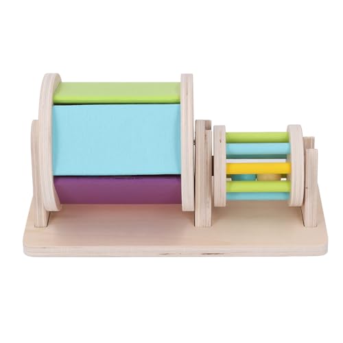 Hölzerne rollende Trommelfarbe Cognition Sensorisches Rolling Drum Spielzeug Bildungsspielzeug für Kinder von Pilipane