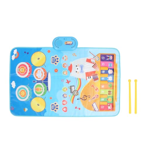 Klavier Keyboard Drum Matte Bildungsmusikbodenmatte mit 2 Stöcken für Kleinkinder Kinder wasserdichtes Plastikmaterial Multi -Funktionsspielzeug für Home School Playtime Klavier Keyboard Drum Matte Bildungsmusikbodenmatte mit 2 Stöcken für Kleinkinder Kinder wasserdichtes Plastikmaterial Multi -Funktionsspielzeug für Home School Playtime von Pilipane