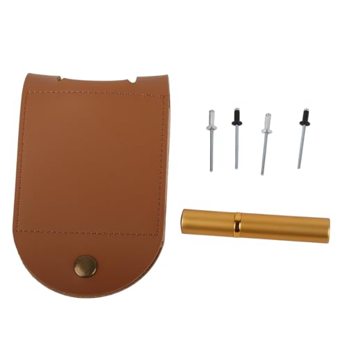 Leder Cribbage Brettspiel Set mit Nadel Leichtes Brown 2 Track Leder -Spieltasche Anzeigetasche für Pepple Over 8 von Pilipane
