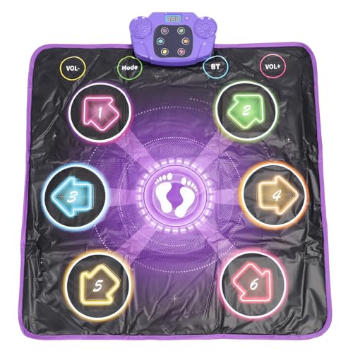 Leuchten Tanzmatte Spielzeug für Kinder Wireless Bluetooth eingebaute Musik verstellbare Lautstärke 6 -Knöpfe Anti -Slip -Tanz -Spielpolster Leuchten Tanzmatte Spielzeug für Kinder Wireless Bluetooth eingebaute Musik verstellbare Lautstärke 6 -Knöpfe Anti -Slip -Tanz -Spielpolster von Pilipane