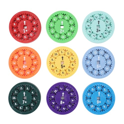 Mathematik Fakten Rotation Spielzeug farbenfrohe interaktive mathematische Lernausbildung Spielzeug Spiel für Erwachsene Kinder (Addition und Subtraktion) von Pilipane