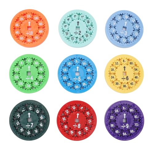 Mathematik Fakten Rotation Spielzeug farbenfrohe interaktive mathematische Lernausbildung Spielzeug Spiel für Erwachsene Kinder (Multiplizieren Sie die Kluft) von Pilipane