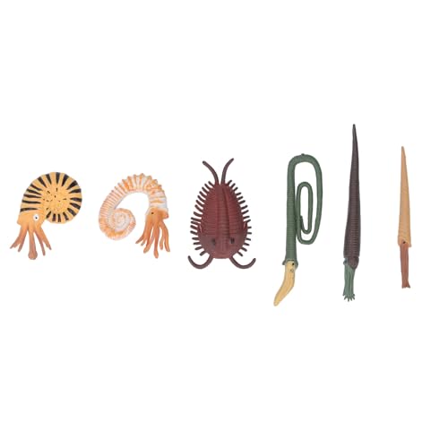 Miniatur Prähistorische Meer Tierspielzeug realistische alte Ozeiere Tiermodelle handgefertigte PVC -Figuren für Home Office Dekoration Bildungsausstellungssammlung 6 oder 12 (BL 1114) von Pilipane