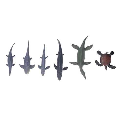 Miniatur Prähistorische Meer Tierspielzeug realistische alte Ozeiere Tiermodelle handgefertigte PVC -Figuren für Home Office Dekoration Bildungsausstellungssammlung 6 oder 12 (BL 1115) von Pilipane