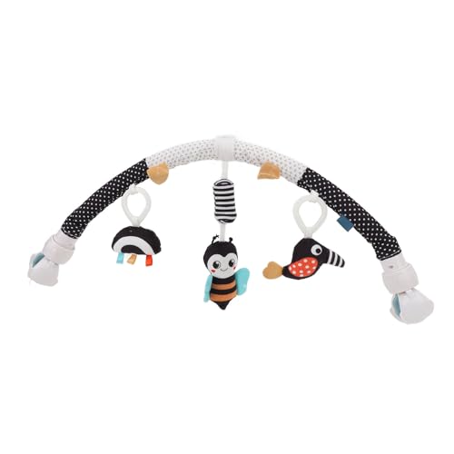 Mobile zum Anklipsen, Stimulierung der Sinne des Babys, Entwicklung der motorischen Fähigkeiten, Babywippe, Stubenwagen, Spielzeug für Kinderwagen, weiches Plüschmaterial, (Honigbiene) von Pilipane