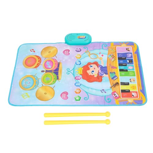 Piano Keyboard Drum Matte wasserdichte Kinder Musikspielmatte mit 2 Drumsticks leicht zu reinigen interaktives Lernspielzeug für Kleinkinder Baby Plastik 80x50 cm Piano Keyboard Drum Matte wasserdichte Kinder Musikspielmatte mit 2 Drumsticks leicht zu reinigen interaktives Lernspielzeug für Kleinkinder Baby Plastik 80x50 cm von Pilipane