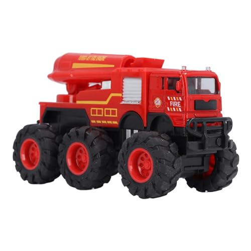 Pilipane 1:16 Skala Diecast Fire Truck Model Legierung Big 6 Rad Drive Fire Motor Fahrzeug Realistisches Feuerwehrspielzeug für Kinder (Sprühfahrzeug) von Pilipane