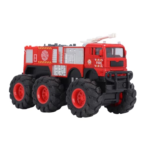 Pilipane 1:16 Skala Diecast Fire Truck Model Legierung Big 6 Rad Drive Fire Motor Fahrzeug Realistisches Feuerwehrspielzeug für Kinder (Wassertank) von Pilipane
