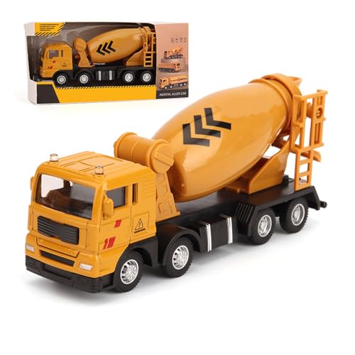 Pilipane 1:55 technische Autospielzeugspielzeug -Drop -Resistant -Simulationslegierung für Inertial -LKW -Fahrzeugspielzeug für Kinder über 3 Jahre alt (Mixer -LKW) von Pilipane