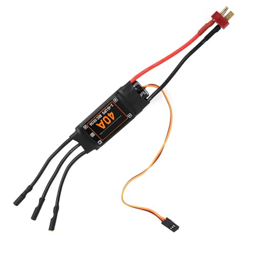 Pilipane 40A bürstenloser ESC-Geschwindigkeitsregler, Sicherheitsschutz, programmierbare Drosselklappenbereichskalibrierung, kompatibel mit Lithium- und Nickel-Metallhydrid-Batterien für Pilipane 40A bürstenloser ESC-Geschwindigkeitsregler, Sicherheitsschutz, programmierbare Drosselklappenbereichskalibrierung, kompatibel mit Lithium- und Nickel-Metallhydrid-Batterien für von Pilipane