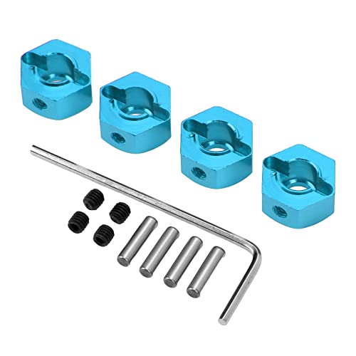 Pilipane 4pcs 12mm Sechskantrad -Hubs Muttern Aluminiumlegierung hohe Genauigkeit RC -Rad -Hex -Hubs Antriebsadapter für 1/10 RC -Auto (Blue) von Pilipane