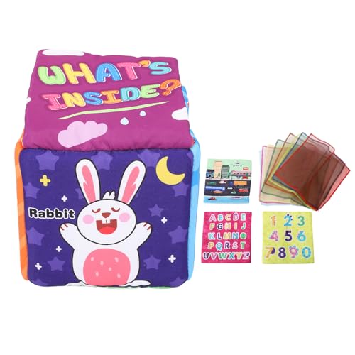 Pilipane Baby Tissue Box Spielzeug süßer Cartoon Frühes lehrreiches sensorisches Spielzeug mit 8 Schals 3 Taschentücher für Kleinkinder Weihnachtsduschengeschenke (Dinosaurierstil) von Pilipane