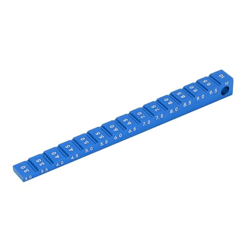 Pilipane Chassis -Fahrhöhe Aluminiumlegierung 3 10 mm RC -Auto Droop -Messgereiter für 1 10 RC -Driftauto (Blau) von Pilipane