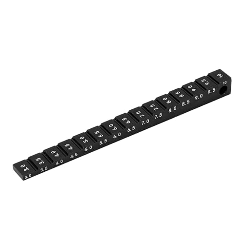 Pilipane Chassis -Fahrhöhe Aluminiumlegierung 3 10 mm RC -Auto Droop -Messgereiter für 1 10 RC -Driftauto (Schwarz) von Pilipane