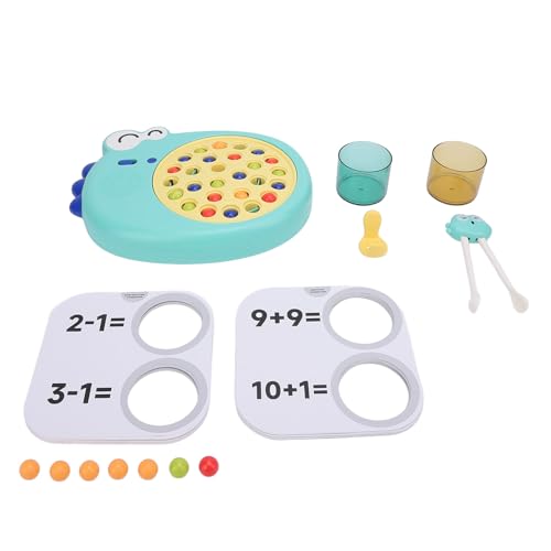 Pilipane Dinosaurier Kinder Clip Anzahl von Perlen Spielzeug Chopstick Training Maschine Tierstäbchen Trainer Frühes Bildungsspielzeug für Kinder (Grün) von Pilipane