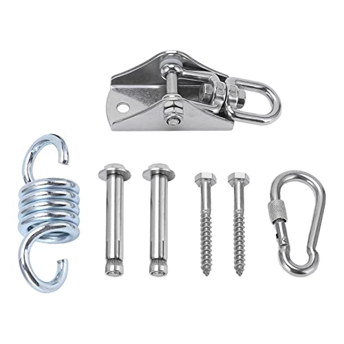 Pilipane Edelstahl Swing Hanging Kit Hochdienst rostof korrosionsbeständiger Hängemattenfixierhaken Set für Innenräume im Freien Gebrauch Veranda Schwankungen Gymnastikringe Boxausrüstung von Pilipane