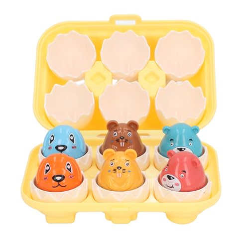 Pilipane Eierform Matching Toy Set Realistic Pädagogische Twist Eierpaarung Spielzeug für Kleinkinder Babys sichere Kunststoffmaterialien 6pcs Bunte Eier (DF32) von Pilipane