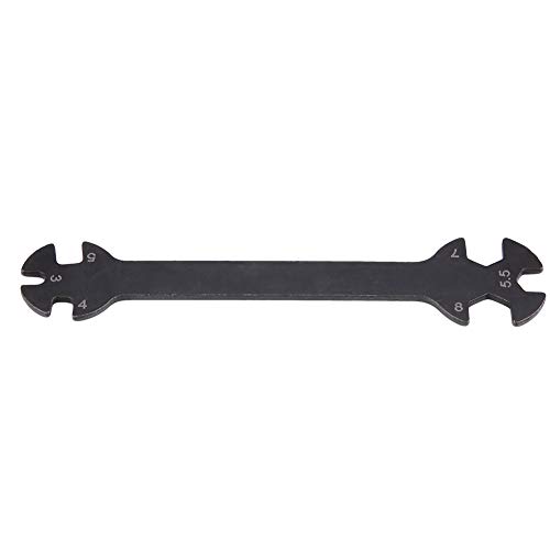 Pilipane Fernbedienungsmodell Spielzeugwerkzeug Metall Zubehör Multi -Funktionsschlüssel für RC Car Black 10.2cm 19g von Pilipane
