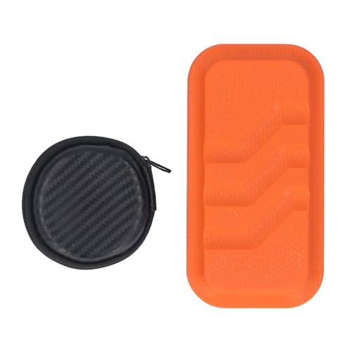 Pilipane Haptic Push Slider Spannung 3 Schicht 6 Stufe Harz tragbares Nicht -Slip -Finger -Handspielzeug mit Fingerspitzen (Orange) von Pilipane