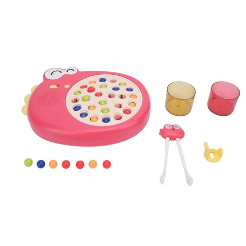 Pilipane Kinder Chadstäbchen Lernspielzeug Dinosaurierbrett Perlen Spielfarbe Sortierspielzeug für frühe Bildung (Rot) von Pilipane