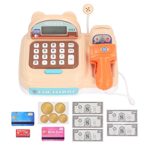 Pilipane Kinder Spielen Registrierkasse Spielzeug Interaktive Supermarktkasse mit Mikrofongeräuschen automatischer Cash Box Sensory Scan für Jungen Mädchen Kleinkinder Kindergeschäft Spiel (Braun) Pilipane Kinder Spielen Registrierkasse Spielzeug Interaktive Supermarktkasse mit Mikrofongeräuschen automatischer Cash Box Sensory Scan für Jungen Mädchen Kleinkinder Kindergeschäft Spiel (Braun) von Pilipane