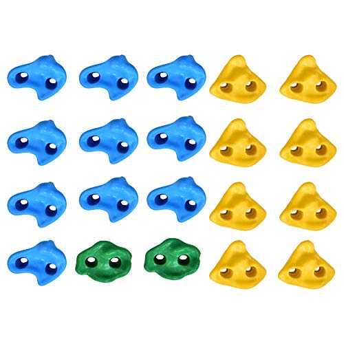 Pilipane Klettern Wandsteine Multi -Farb -Struktursteine Verschiedene Kit mit Bolzen für Kinder im Innenbereich im Freien im Freien Plastikmaterial Gelbblau grün 20pcs Pilipane Klettern Wandsteine Multi -Farb -Struktursteine Verschiedene Kit mit Bolzen für Kinder im Innenbereich im Freien im Freien Plastikmaterial Gelbblau grün 20pcs von Pilipane