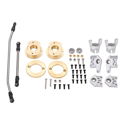 Pilipane Lenkverbindungslenker Lenkungsknöchel C -Sitzadapter -Kit für axiale RR10 90048 90053 RC -Autoteile (Silber) von Pilipane