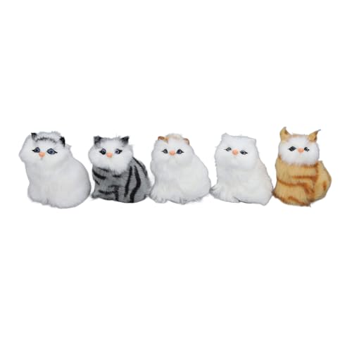 Pilipane Lifelike Katzengefüllte tierrealistische interaktive Begleiter Haustier Süßes Flauschige Wohndekoration für Wohnzimmer Schlafzimmer Büro Künstliche Pelz Plüsch 5pcs Pilipane Lifelike Katzengefüllte tierrealistische interaktive Begleiter Haustier Süßes Flauschige Wohndekoration für Wohnzimmer Schlafzimmer Büro Künstliche Pelz Plüsch 5pcs von Pilipane