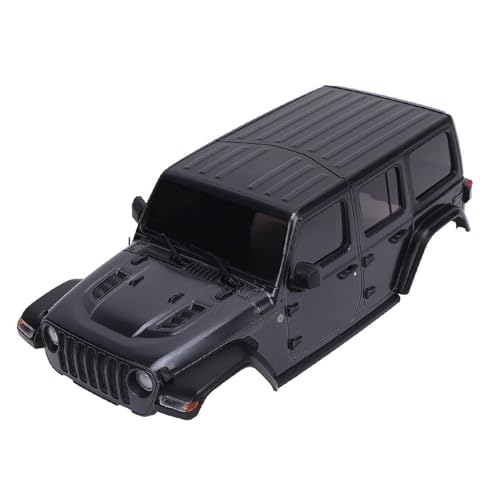 Pilipane RC Body Shell Kunststoff 1/24 RC Car Hartkörperschale Abdeckung für axiale SCX24 DIY -Upgrade Teile Premium Haltbar Modern Style Fernbedienung Car Accessoire (Schwarz) von Pilipane