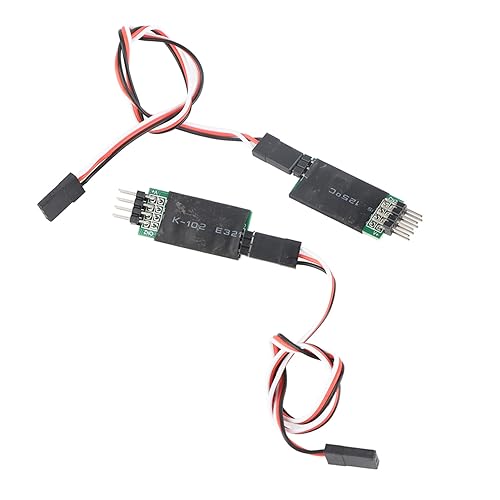 Pilipane RC Car Light Receiver Cord Switch Fernbedienungsauto Dritter Kanal Leichtempfänger Kabelschalter RC -Autoteil Zubehör für RC -Auto -Enthusiasten schwarzer Kunststoff 2PCs von Pilipane