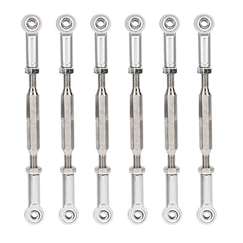 Pilipane RC Car Push Rod Rendebauschblock Bindage Aluminiumlegierung Einstellbare Länge Upgrade -Teile für RC -Automodelle 6pcs 5 Farben (Silber) von Pilipane