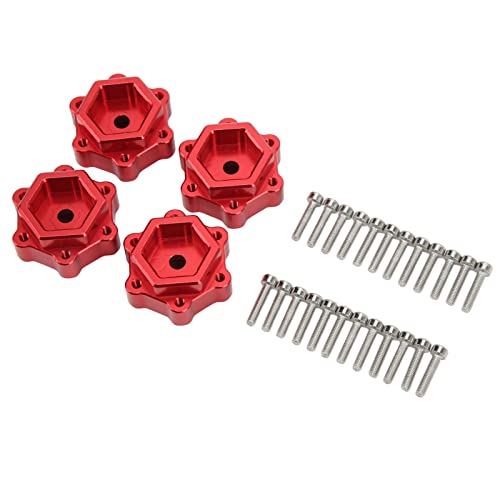 Pilipane RC Car Whex -Hex -Adapter Aluminiumlegierung 5 mm Weiterradstandstabilisator für Losi LMT 4WD Solid Achse 1/8 Truck Leichtes Haltungs -Upgrade -Zubehör (Rot) von Pilipane