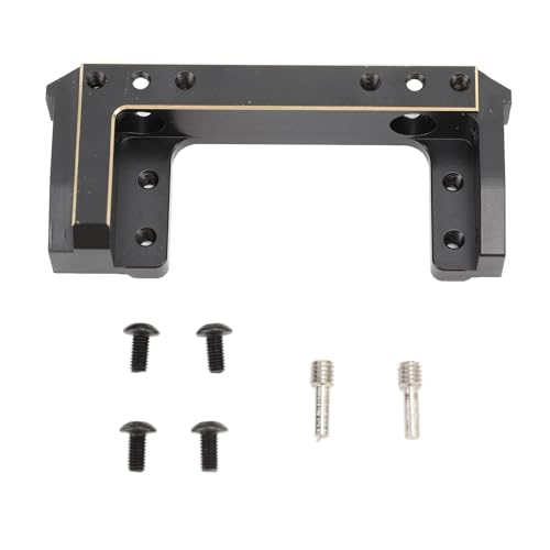 Pilipane RC Front Stoßfänger Mount Premium Messing Servo Montage -Halterung Hochleistungsschwarzer Stand für SCX10 II RC Crawler Cars Verbesserte Stabilität Langlebige Konstruktion von Pilipane