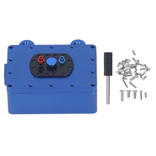 Pilipane RC Receiver Box Aluminiumlegierung RC -Auto -Modell Versiegelter Metallbox -Beschützer für /10 RC Crawler Cars Geräte (Blau) von Pilipane