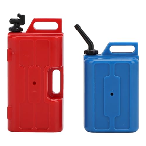 Pilipane RC -Simulation Kraftstofftank ation Cool Realistic 1/10 Skala RC -Autozubehör für SCX10 Fernbedienung Kletterwagen Kunststoffmaterial (Rot+blau) von Pilipane