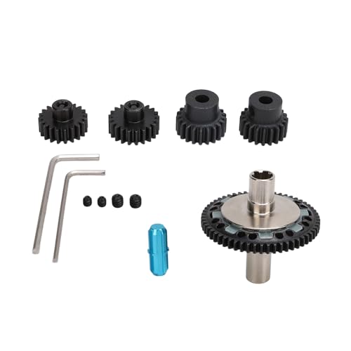 Pilipane RC -Zahnrad -Set gehärteter Stahl -Slippergetriebe mit Ausgangswelle 57T 0,8MOD 20T 21T -Motorräder für arrma 1/10 1/8 4S RC -Autos (Hellblau) von Pilipane