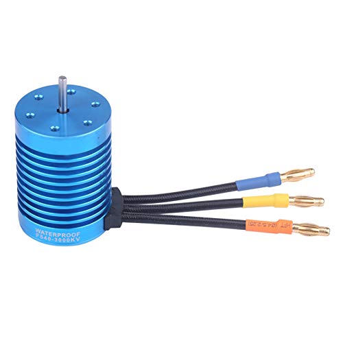 Pilipane Surpass F540 V2 3000KV sensorloser bürstenloser Motor, Hochleistungs-RC-Automotor, leistungsstarkes 1/10 1/12 Truck-Crawler-Zubehör, Blau von Pilipane
