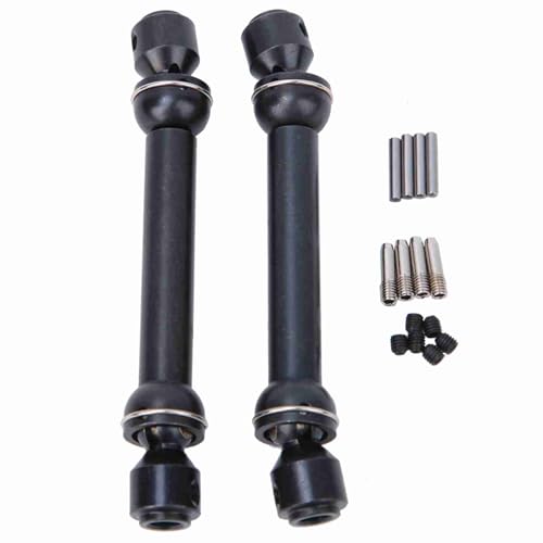 Pilipane Teleskope Metallantriebswelle Hochwertiges universelles RC -Accessoires für SCX10 D90 RC Crawler Black 2pcs (112-152 mm) von Pilipane