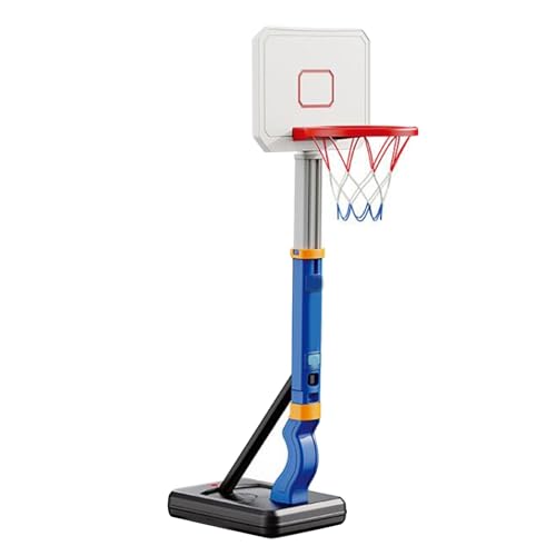 Pool-Basketballkorb, höhenverstellbar, wassergewichtete Basis, stabiles, sicheres ABS-Material, am Pool montiert, über dem Boden, Sommer-Wasserspielspielzeug für Kinder, (Blau 5577-37a) von Pilipane